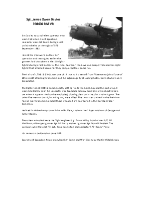 A preview of a PDF biography for Davies, James Owen